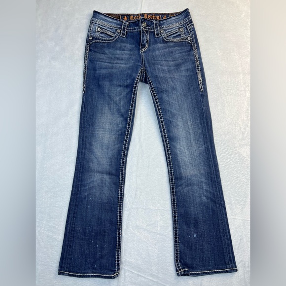 Rock Revival Luna Easy Boot Jeans Size 26 - Picture 2 of 9